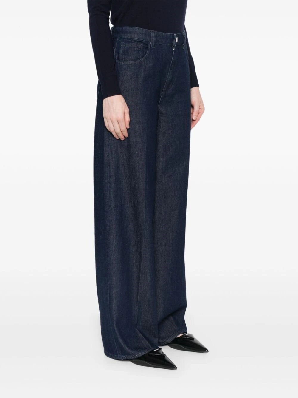 FLARE DENIM TROUSERS - 4