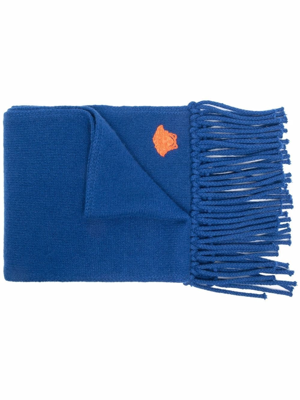 embroidered-motif fringed-edge scarf - 1