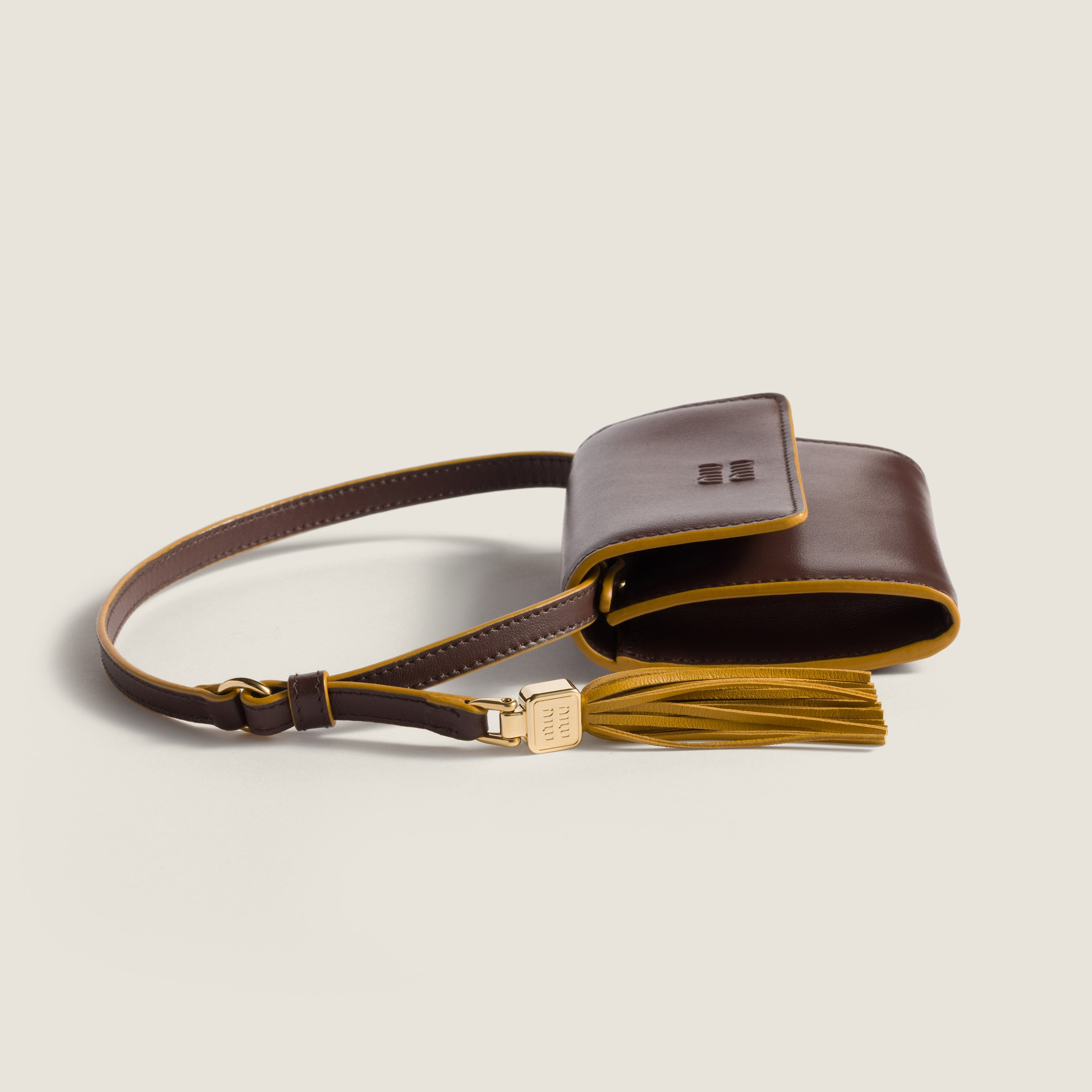 Leather wallet with shoulder strap - 4