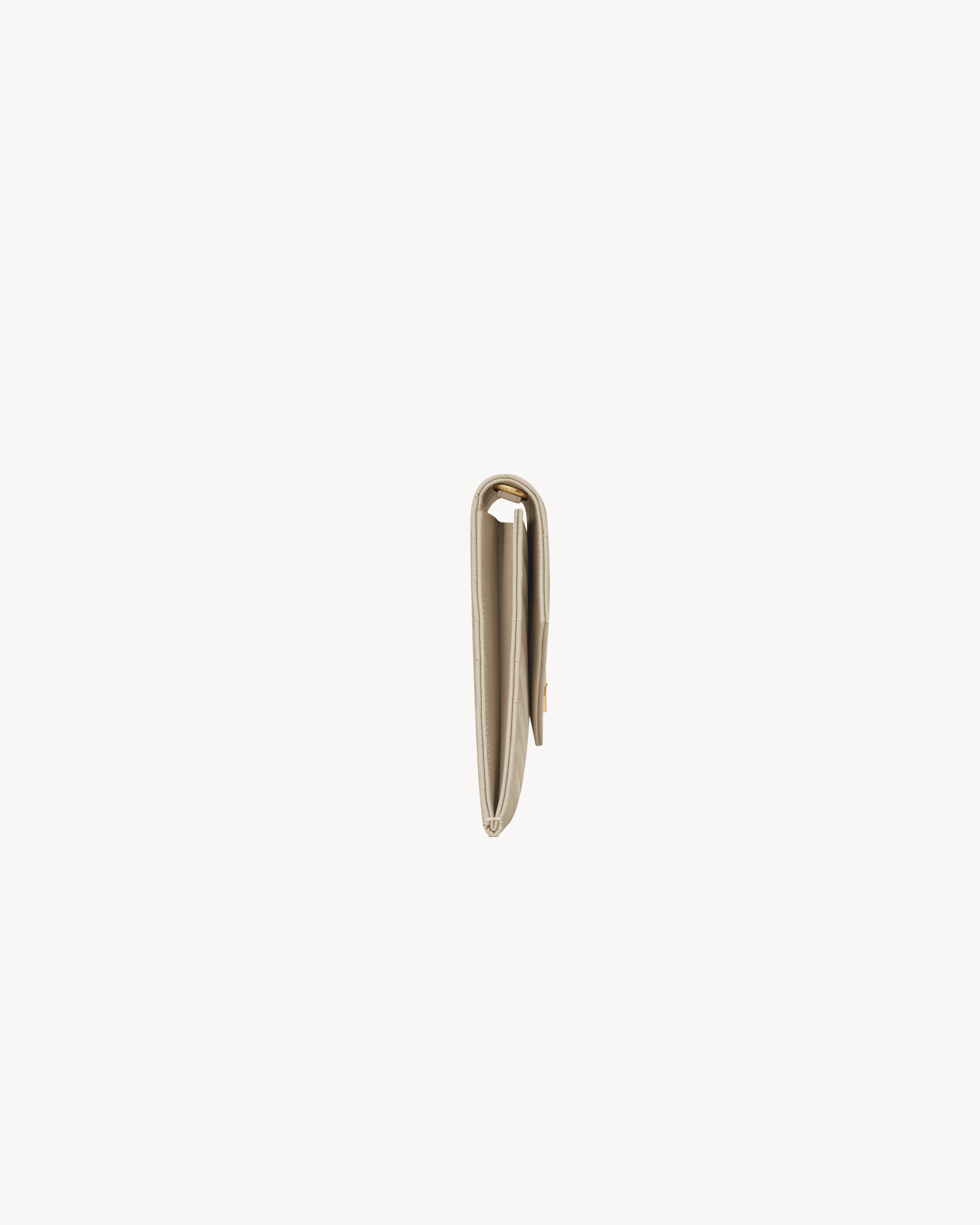 CASSANDRE MATELASSÉ FLAP POUCH IN GRAIN DE POUDRE LEATHER - 3