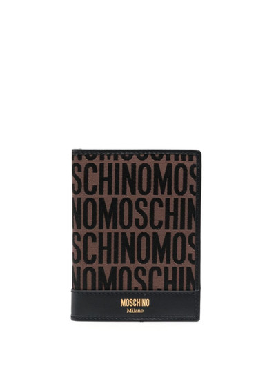 Moschino jacquard logo bi-fold wallet outlook