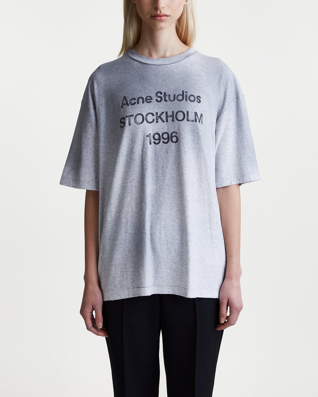 T-shirt Relaxed Logo Grey melange - 2
