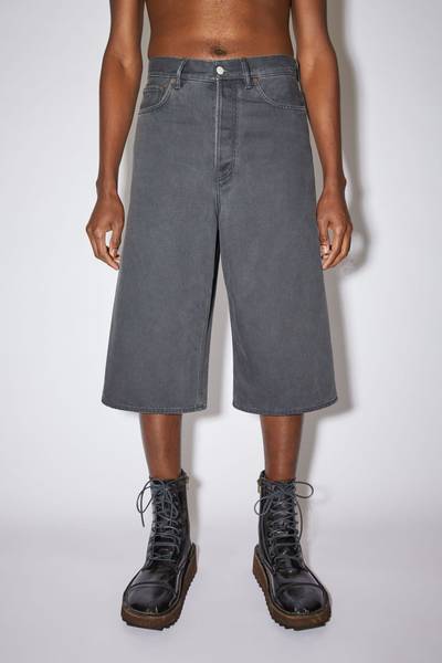 Acne Studios Cotton denim shorts - Dark grey outlook