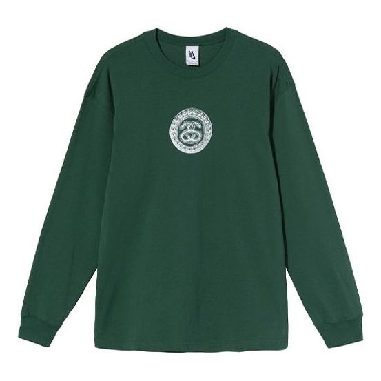 Stussy x Nike Crossover Printing Long Sleeves Unisex Green DD3345-341 - 1