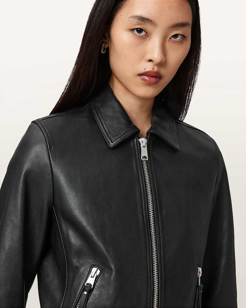 DANBURY LEATHER BIKER JACKET 3