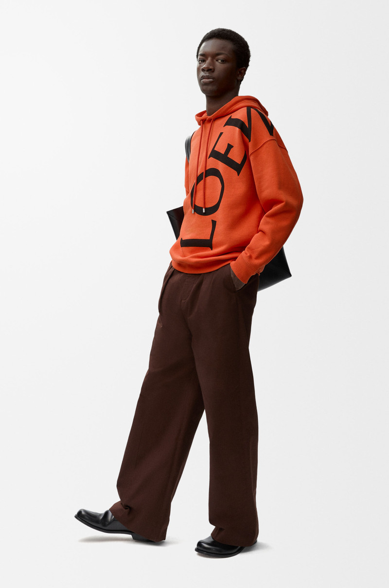 Loewe Sweatshirt à capuche décontracté en coton outlook