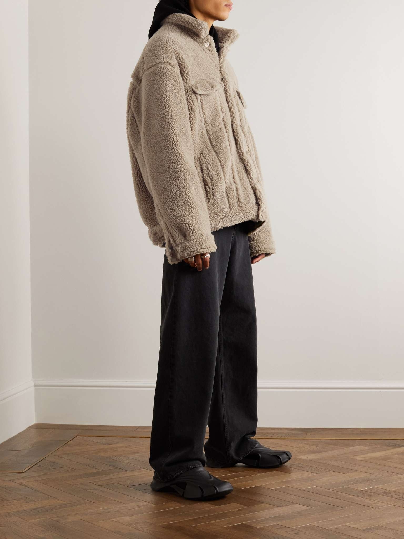 Oversized Fleece Jacket - 3