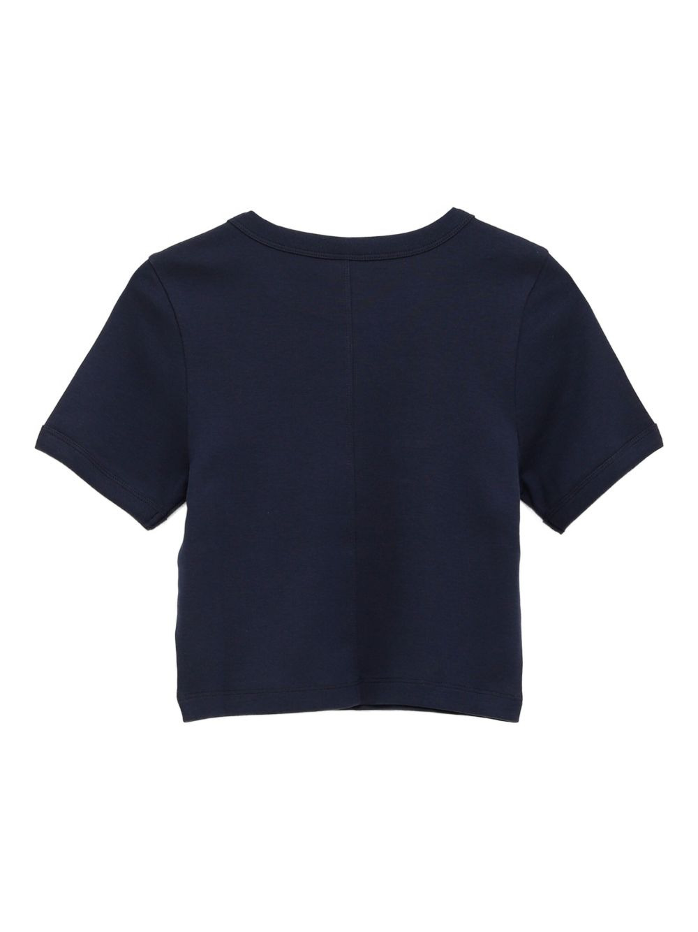 Car ribbed crew-neck crop top - 2