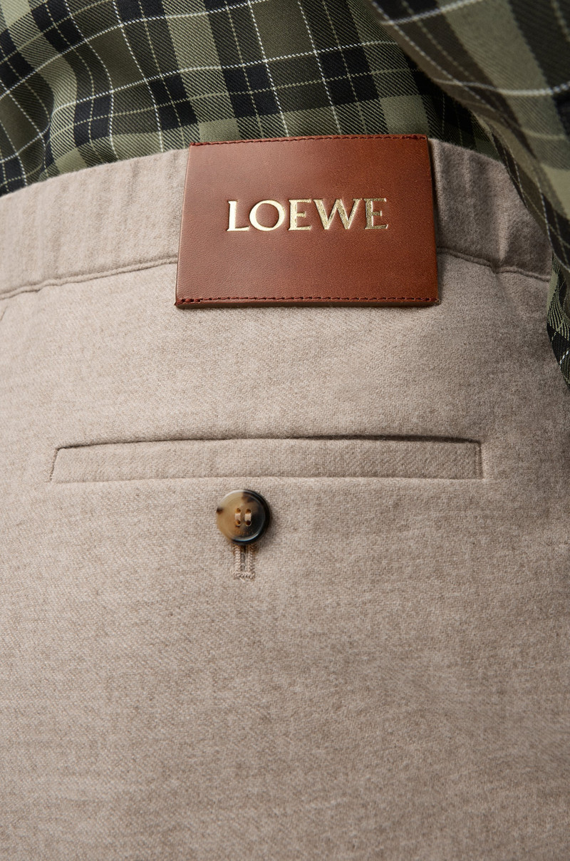 Drawstring trousers in wool and cashmere 5