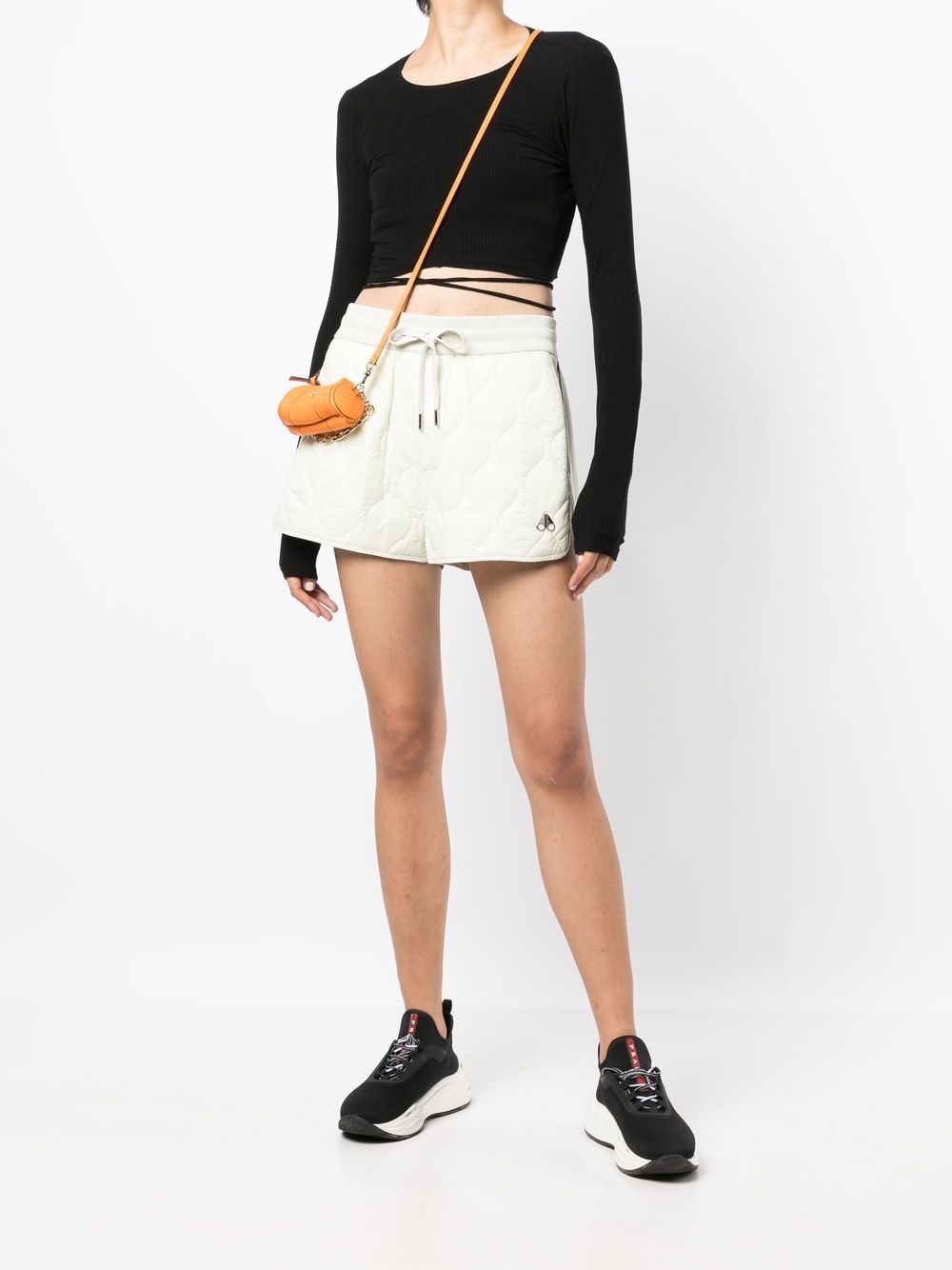 quilted recycled nylon shorts - 2