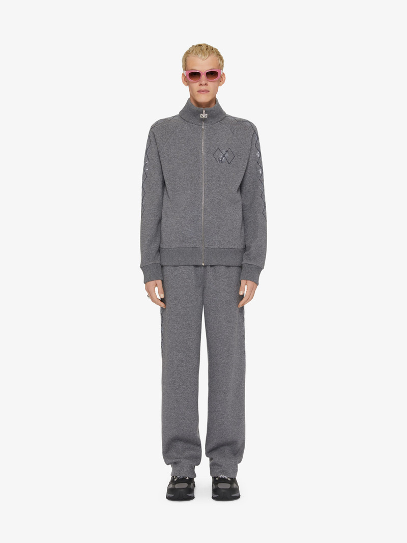 Givenchy TRACKSUIT JACKET IN FLEECE AND SEQUINS outlook