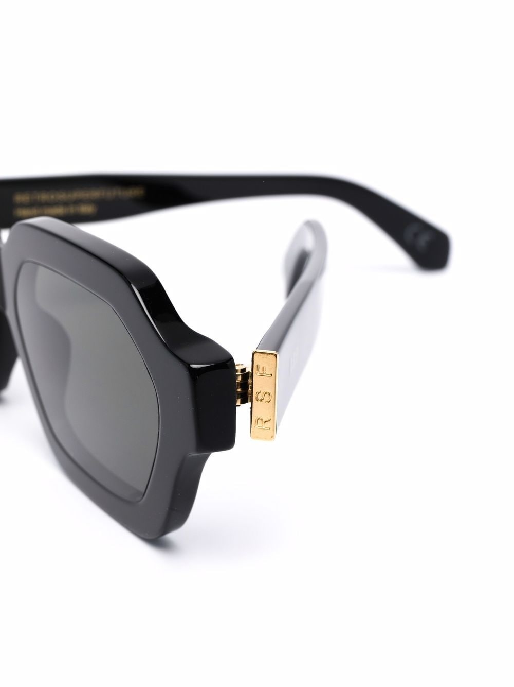 tinted geometric-frame sunglasses - 3