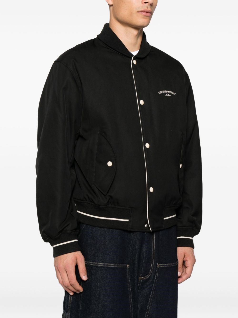 Logo nylon bomber jacket - 2