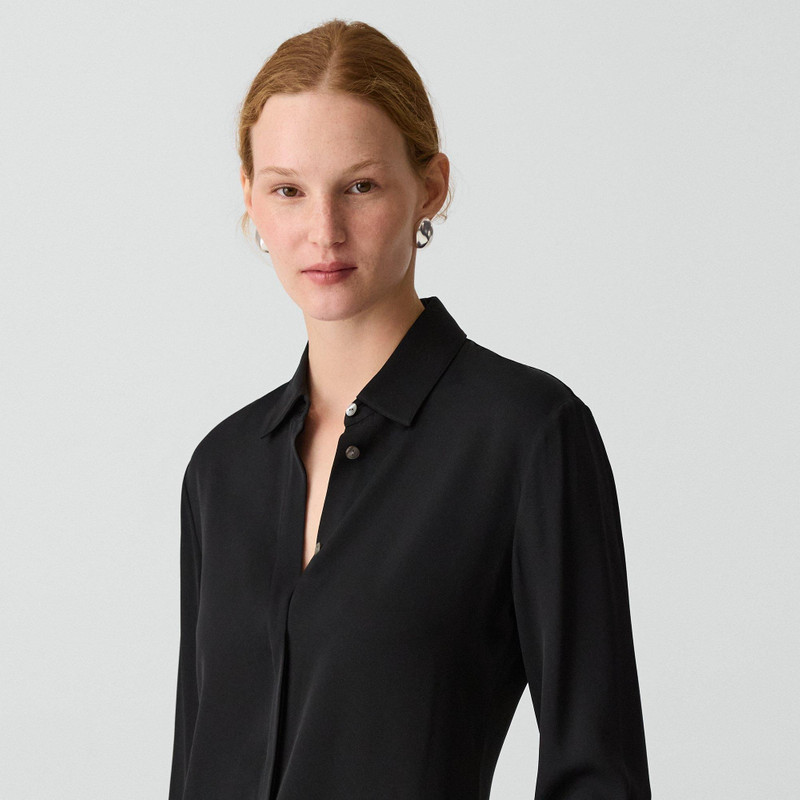 Fitted Shirt in Silk Georgette 4