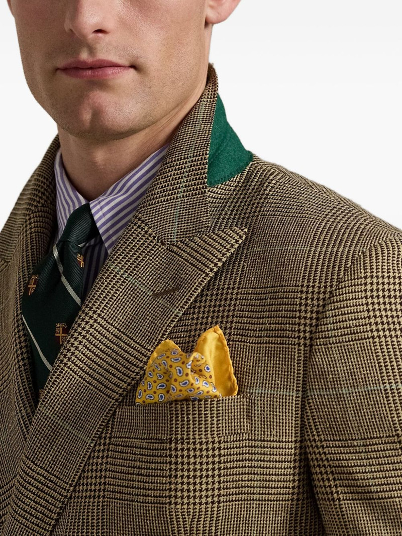 double-breasted checked-pattern blazer 5