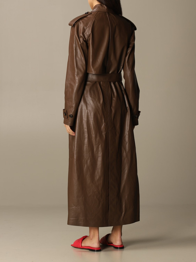 Bottega Veneta Leather trench coat women Bottega Veneta outlook