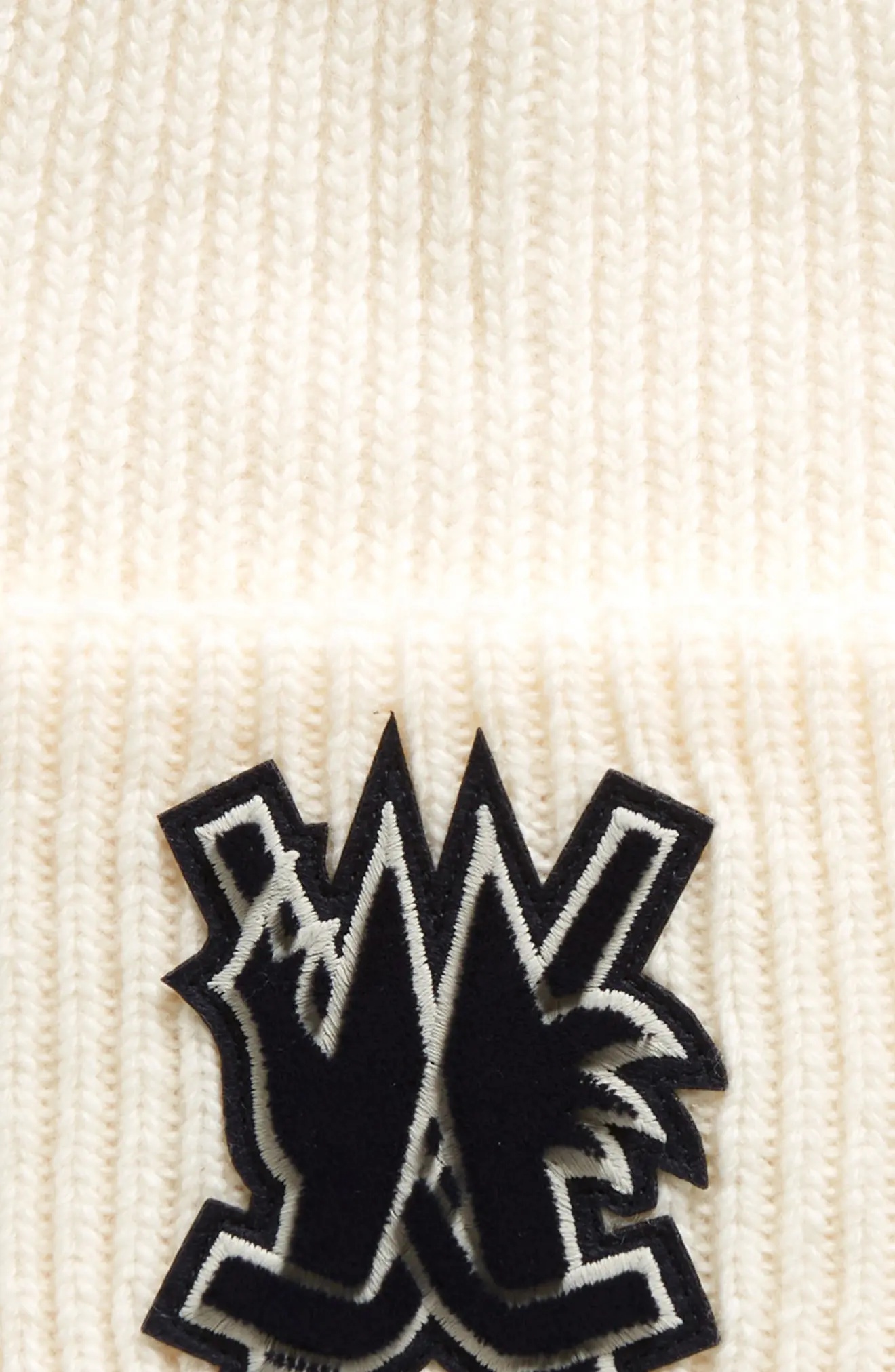 Hockey Logo Virgin Wool Rib Beanie - 2