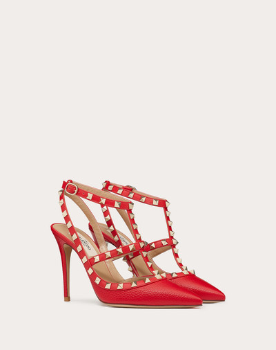 Valentino Rockstud Grainy Leather Ankle Strap Pump 100 mm outlook