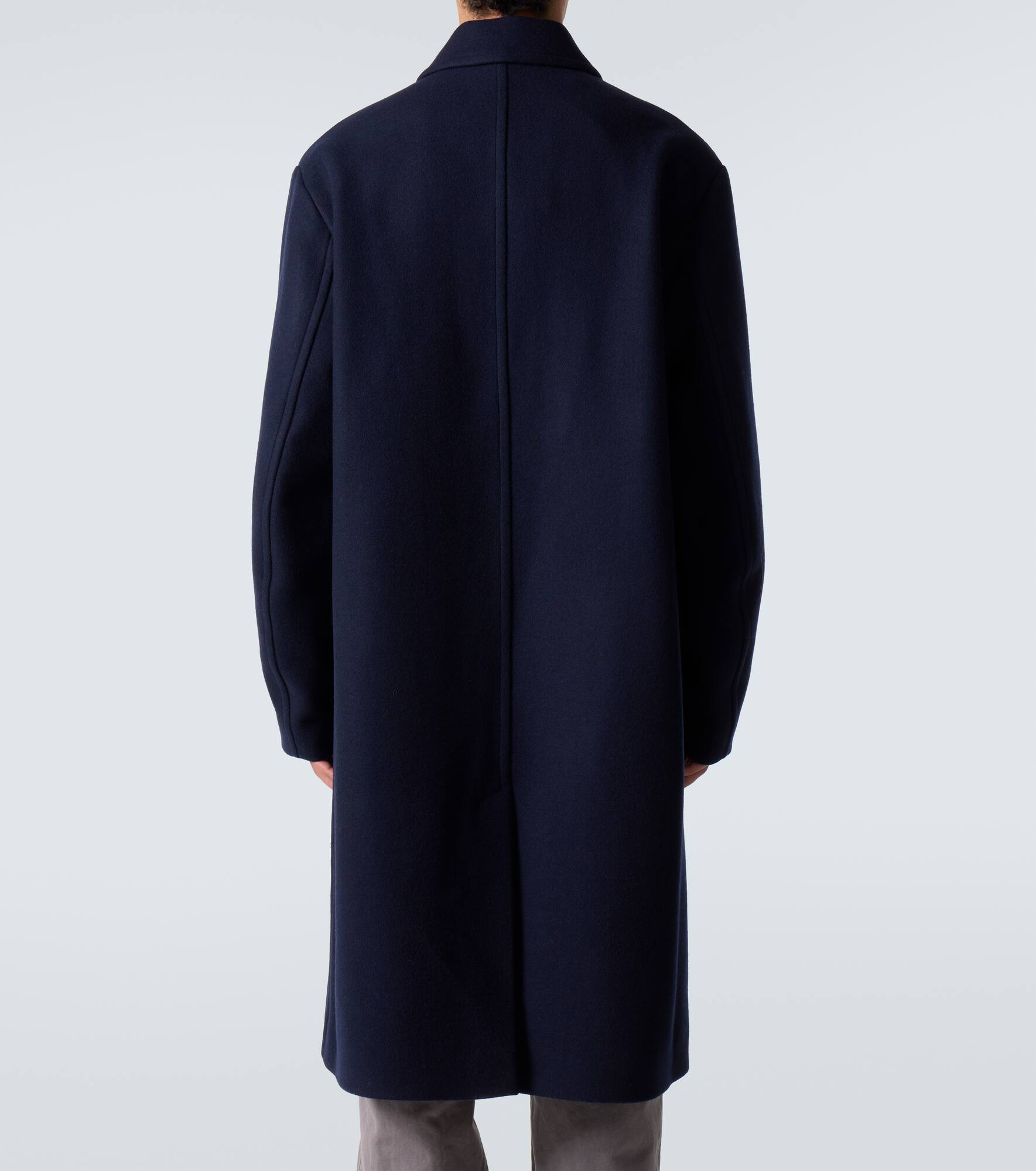 Wool-blend twill overcoat - 4