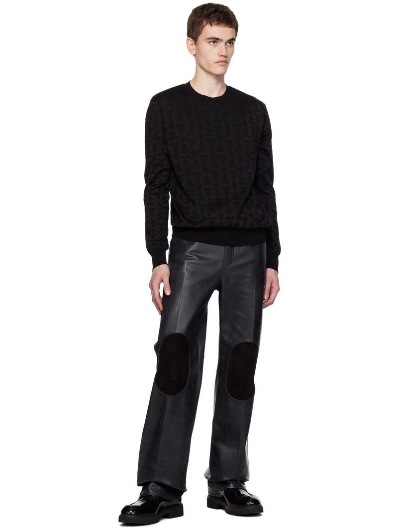 FERRAGAMO Black Gancini Loafers outlook