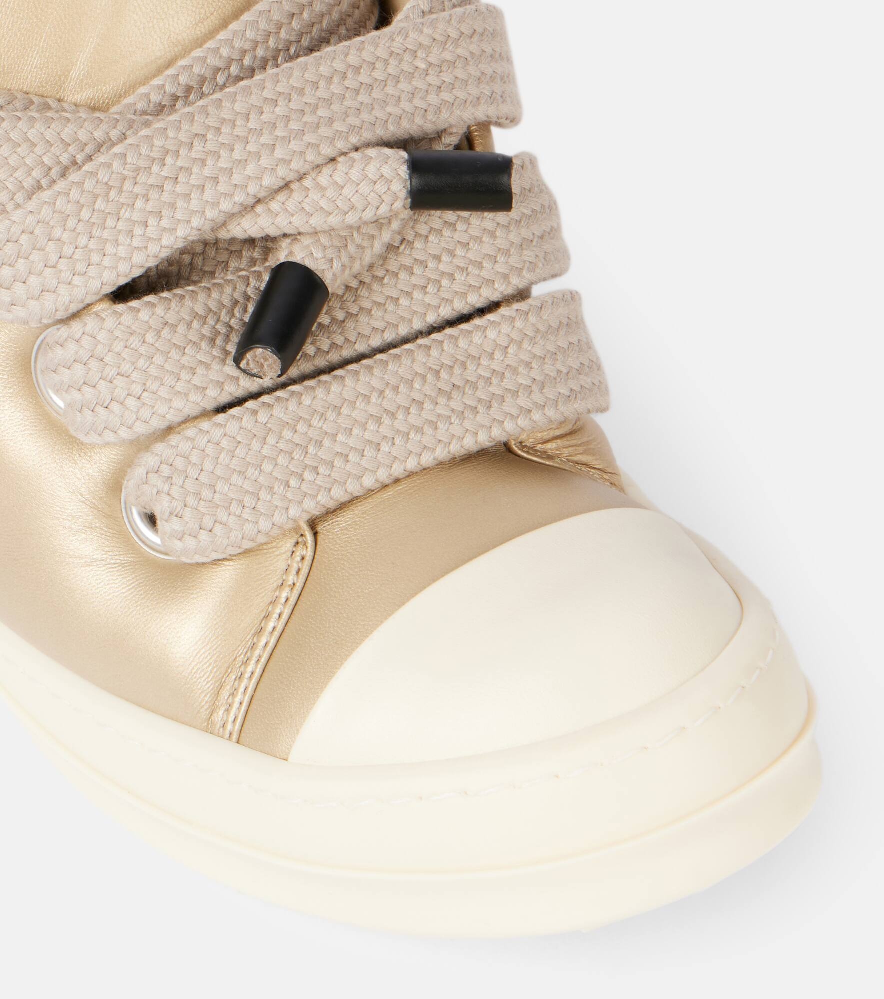 Jumbolace metallic leather sneakers - 5