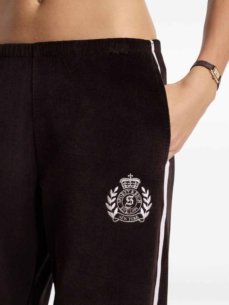NY Crest logo stripe track pants 4