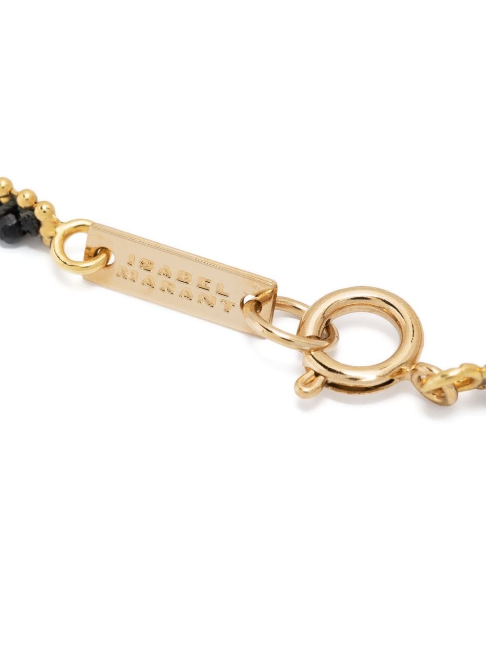 engraved-logo beaded bracelet - 3