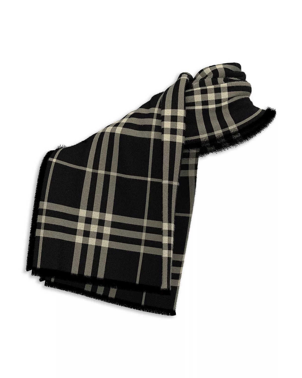 Giant Check Wool Scarf - 4