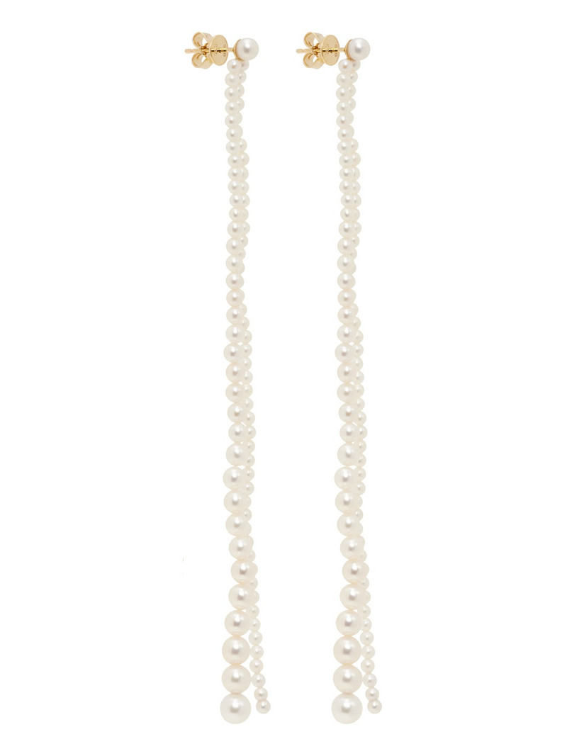 SOPHIE BILLE BRAHE White Promenade de Perles Earrings outlook