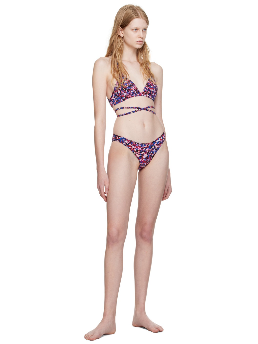 Pink & Blue Saly Bikini Bottoms - 4