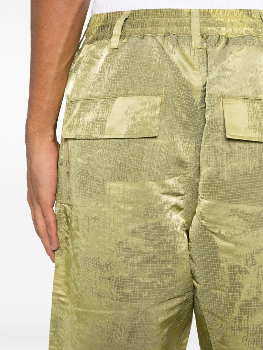 jacquard ripstop cargo trousers - 5