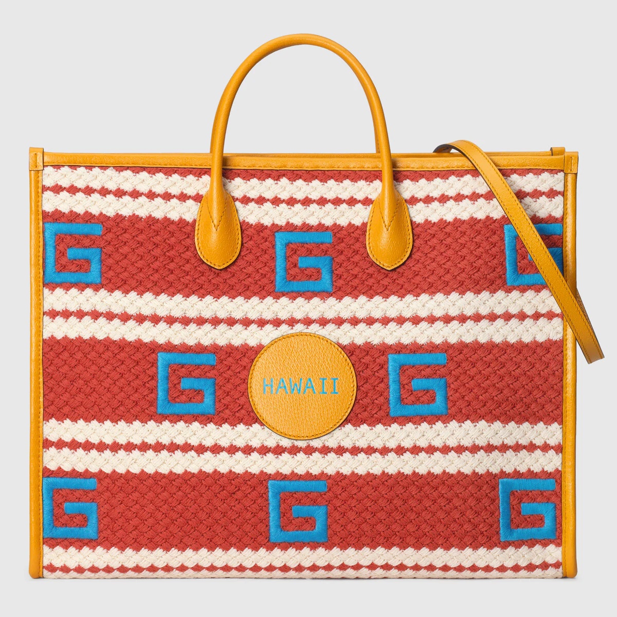 Hawaii striped tote bag - 1