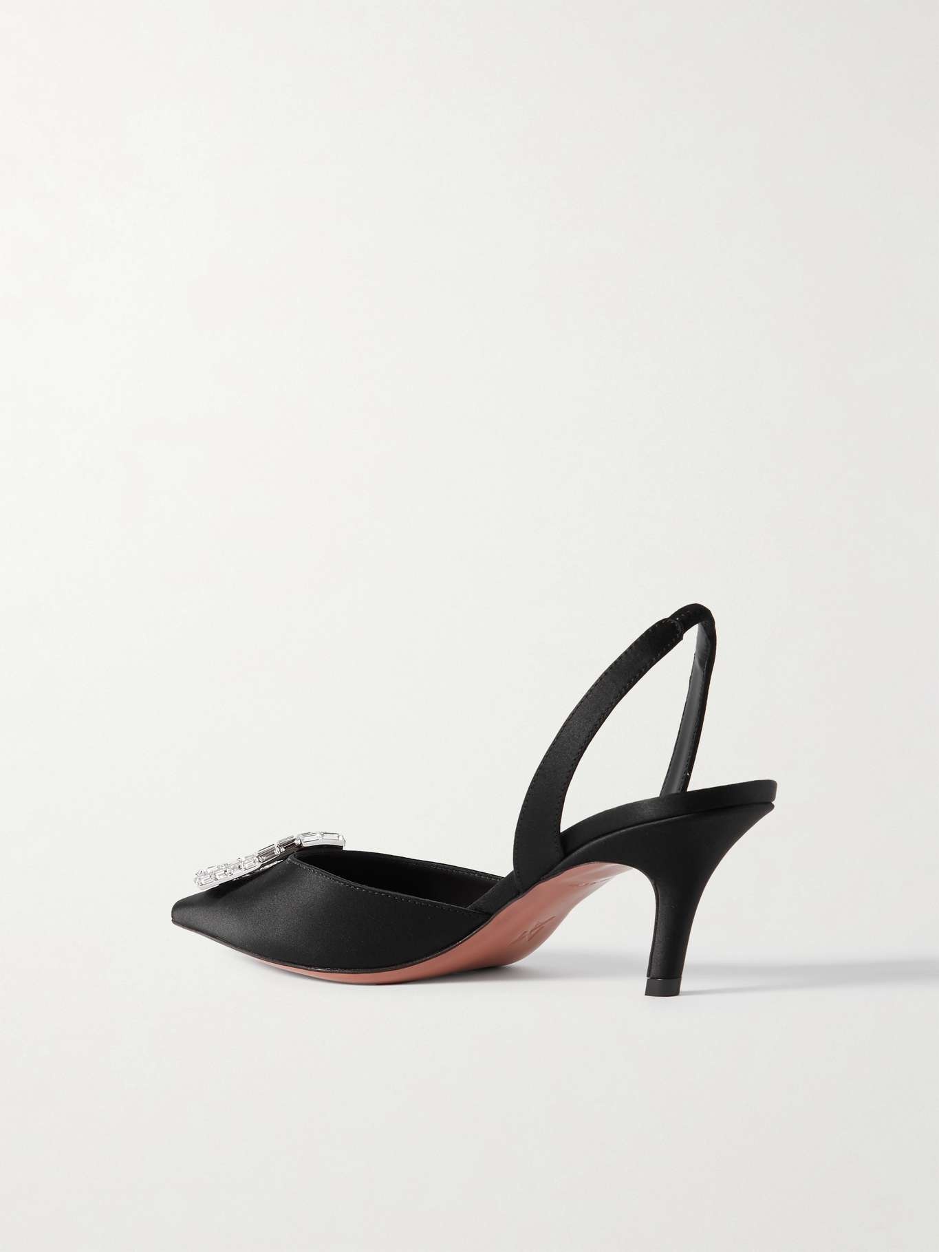 Camelia crystal-embellished patent-leather slingback pumps - 3