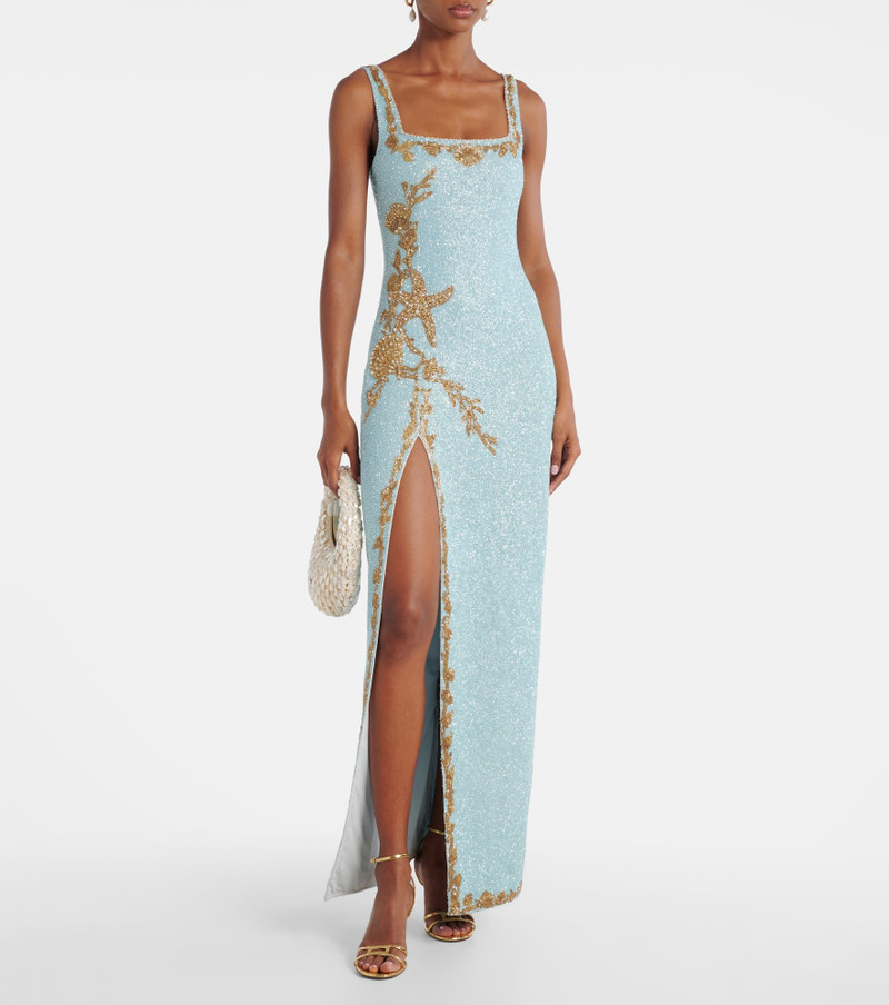 CLIO PEPPIATT Asterias embellished gown outlook