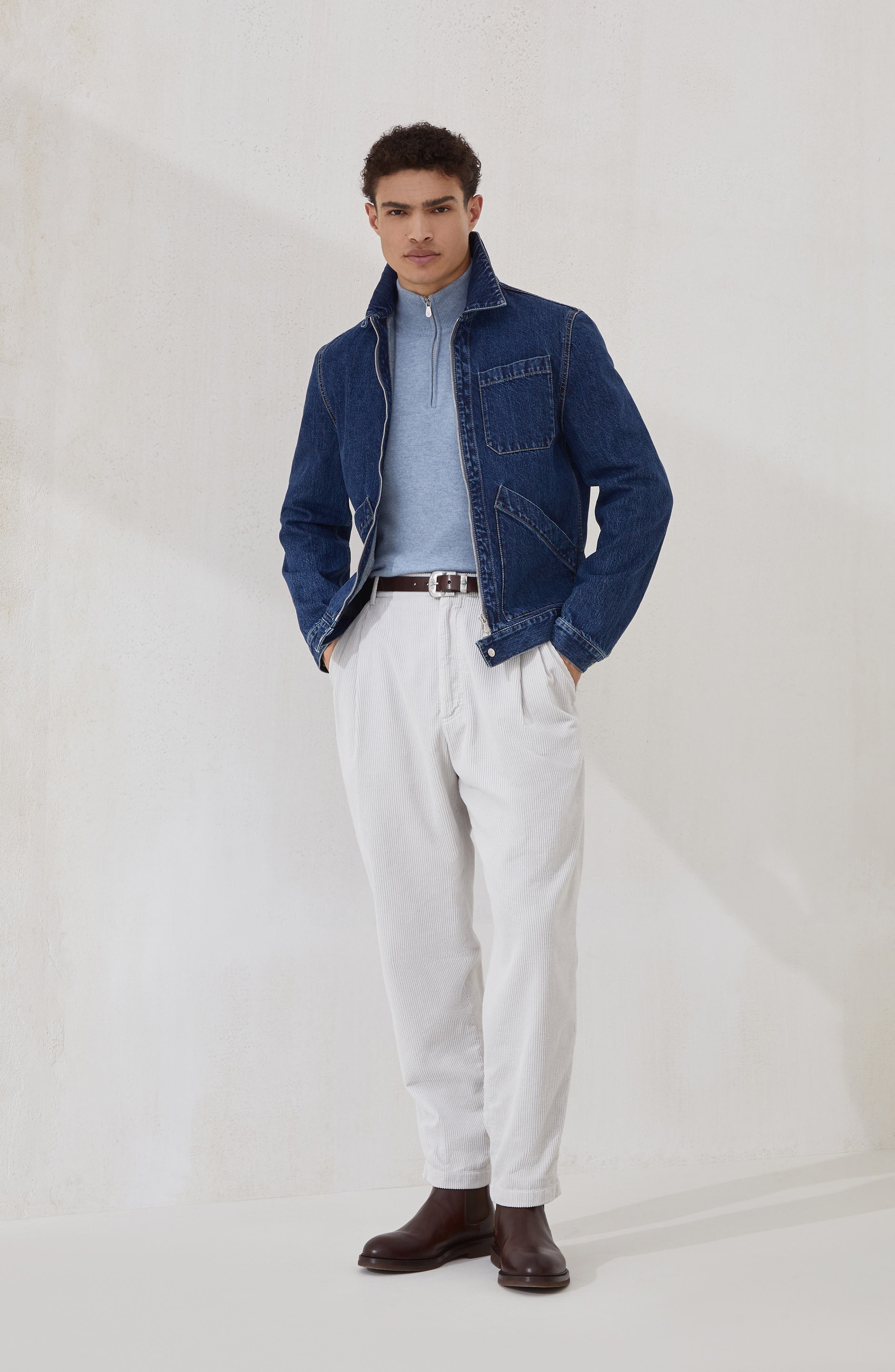 Brunello Cucinelli Cashmere sweater in Denim at Nordstrom - 6
