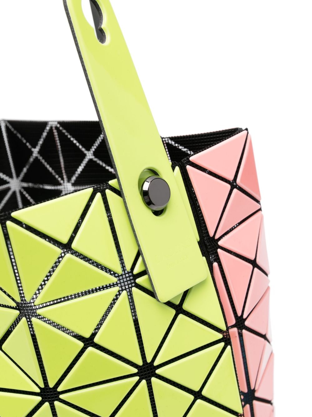 two-tone geometric tote bag - 4