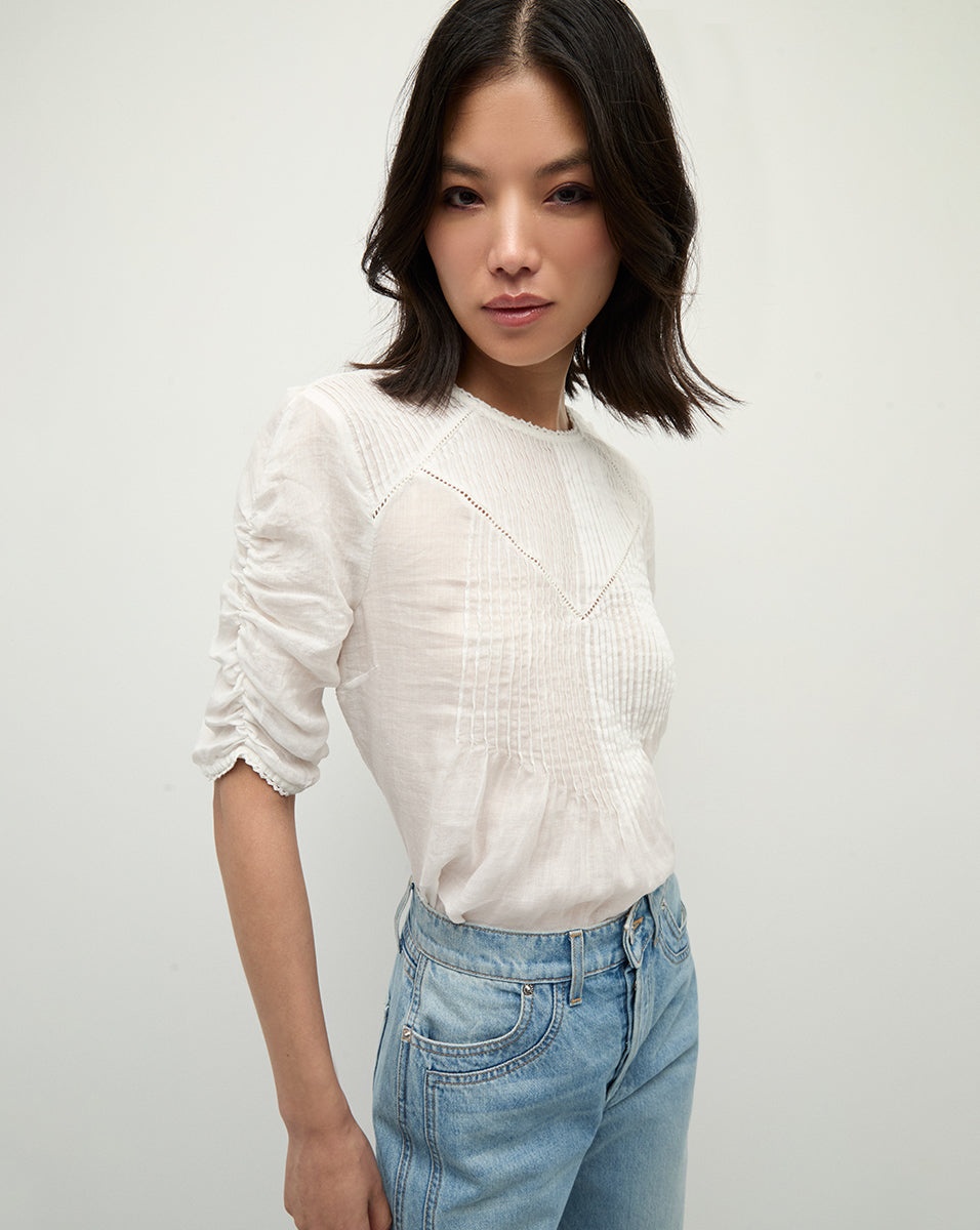 BRYCE PLEATED TOP - 2