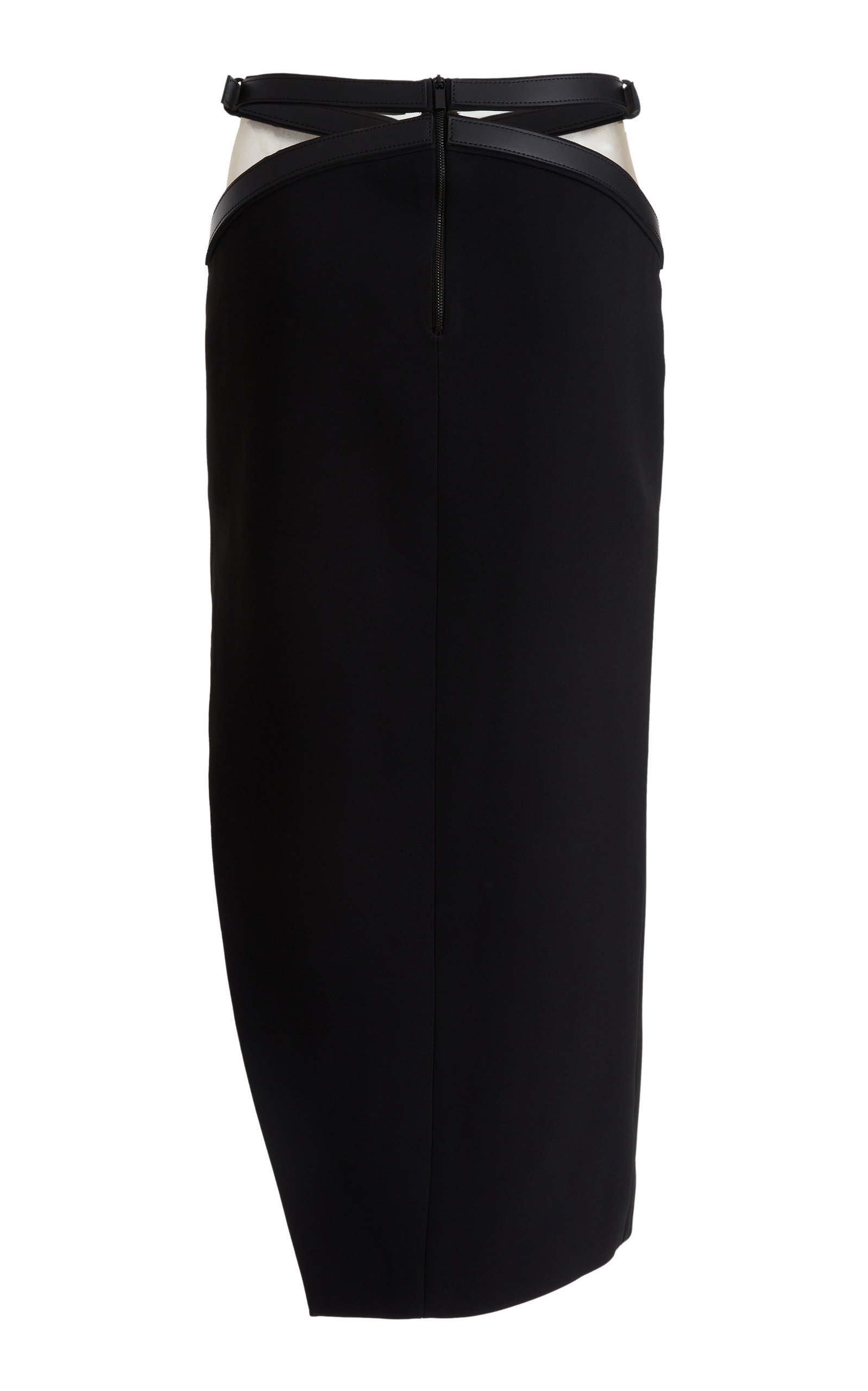 Buckle-Detailed  Midi Skirt black - 7