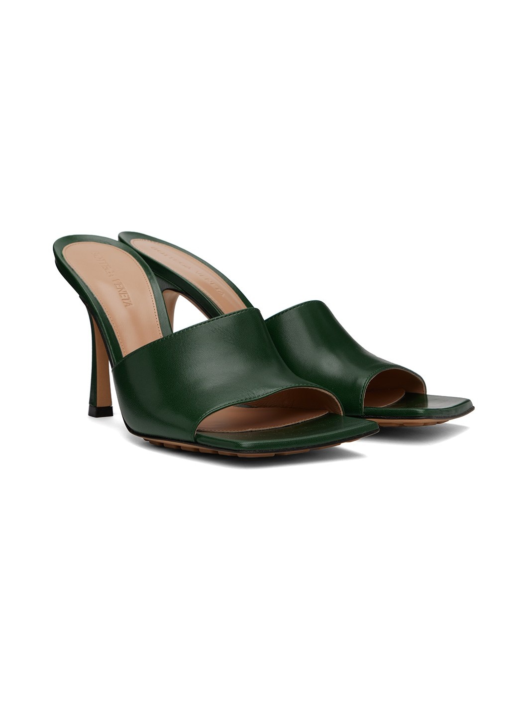 Green Stretch Mules - 4