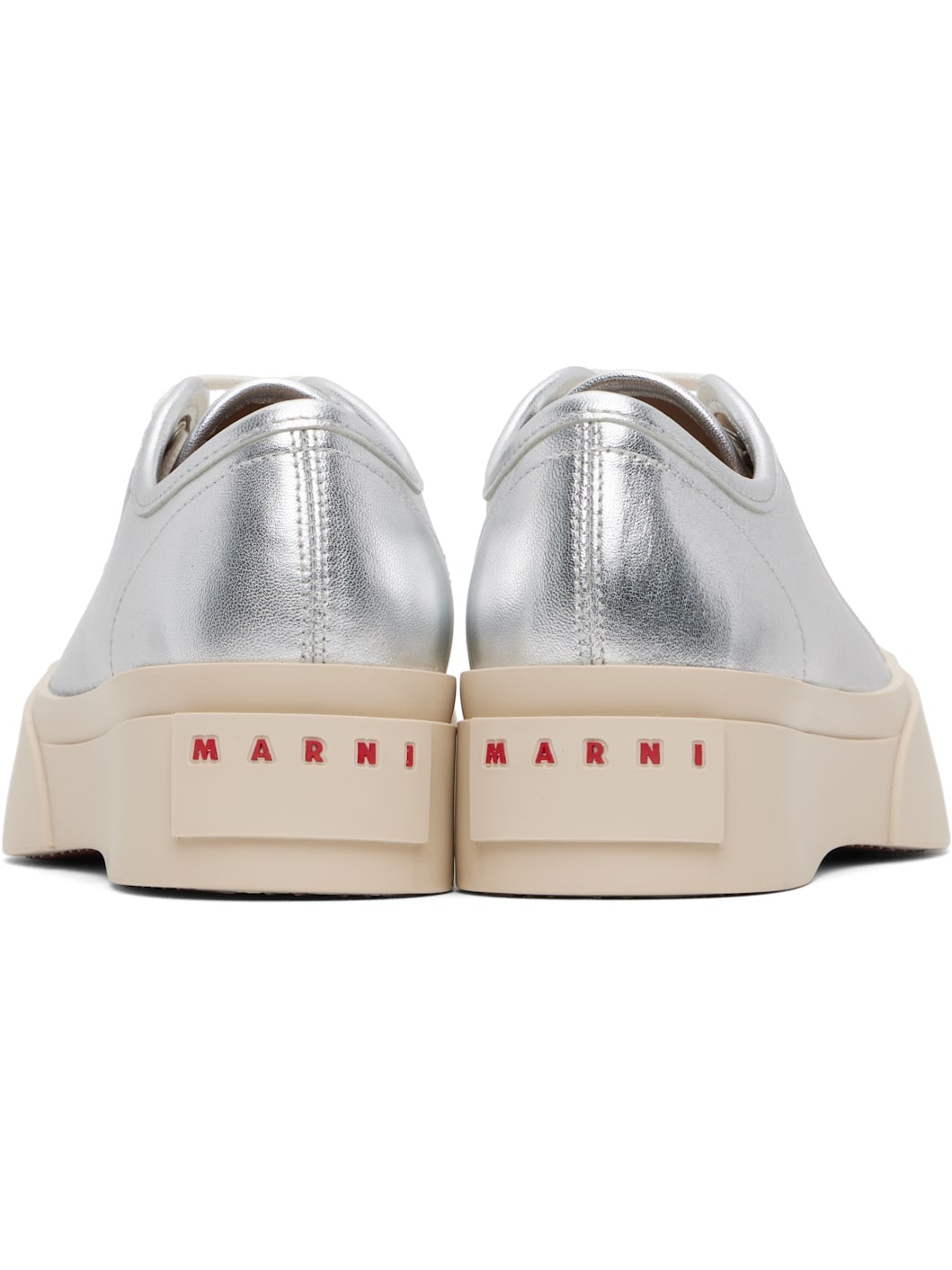 Silver Pablo Lace-Up Sneakers - 2