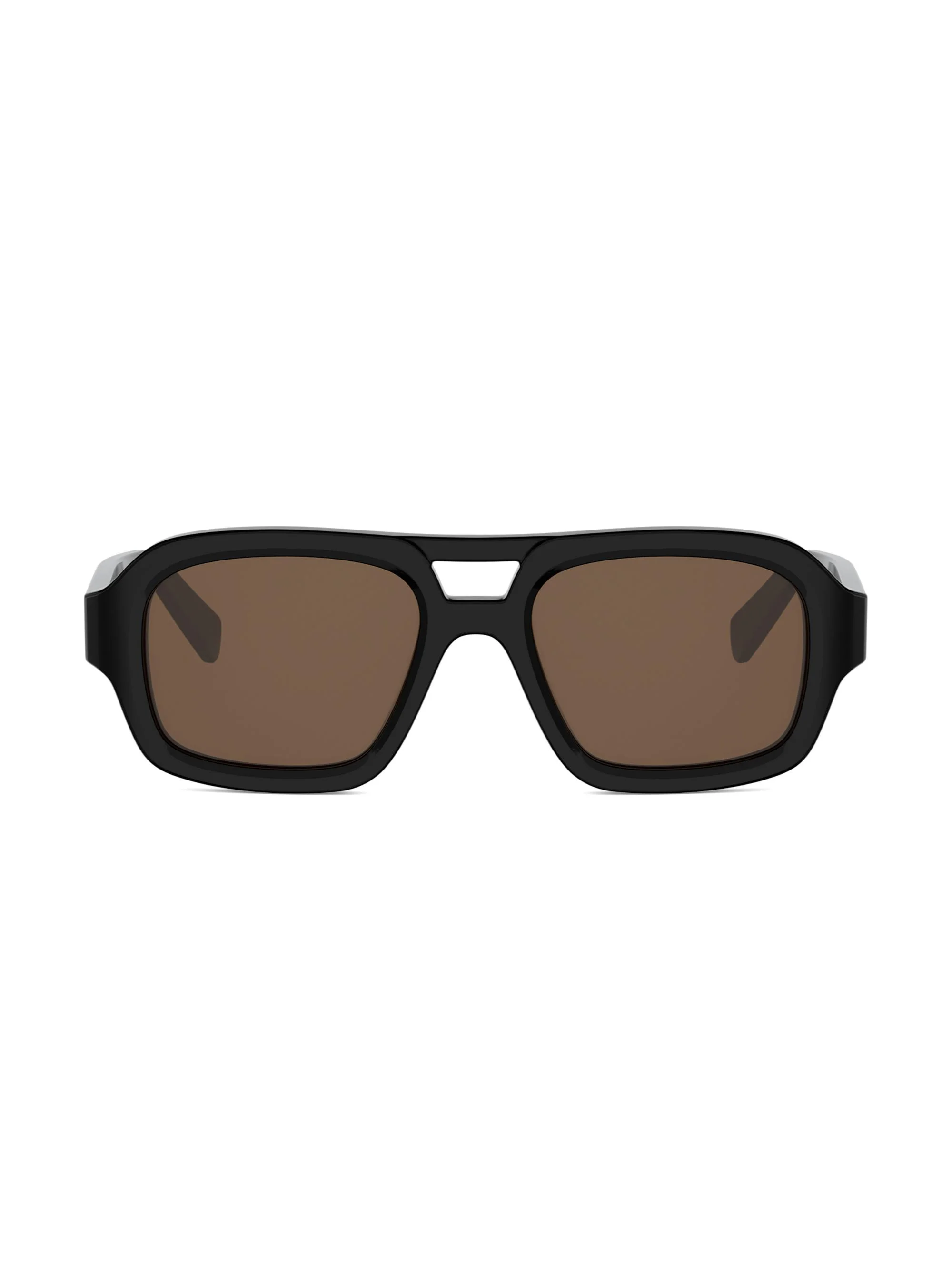 Women's 53MM Pilot Sunglasses - Black Brown - 1