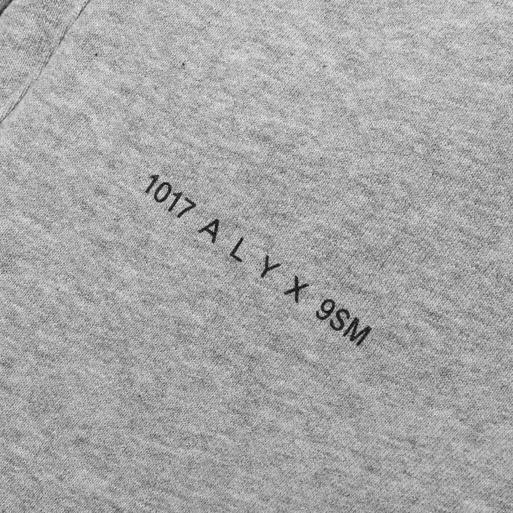 1017 ALYX 9SM MIRRORED LOGO PANTS - GREY MELANGE - 5