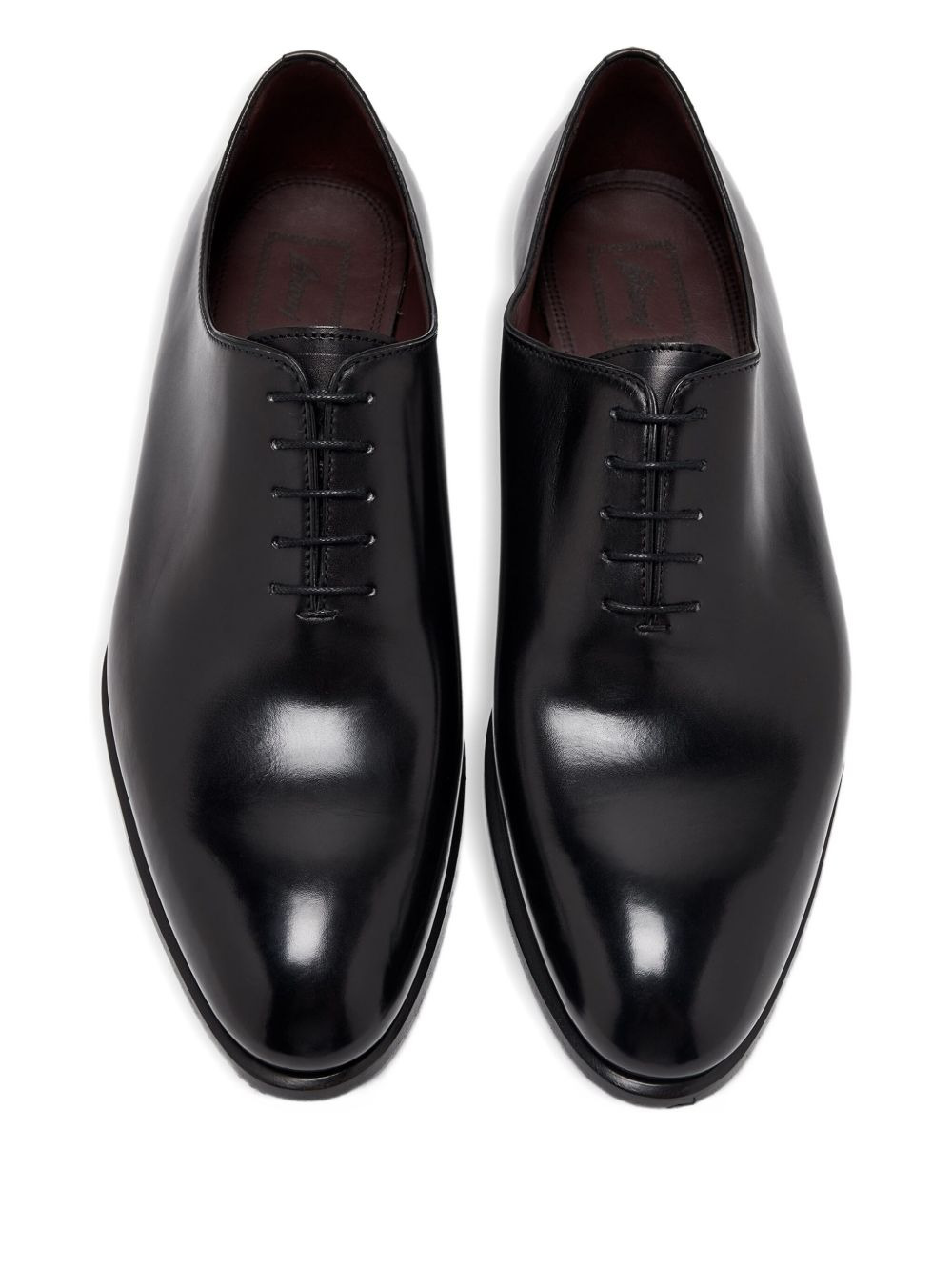 leather lace-up oxford shoes - 3