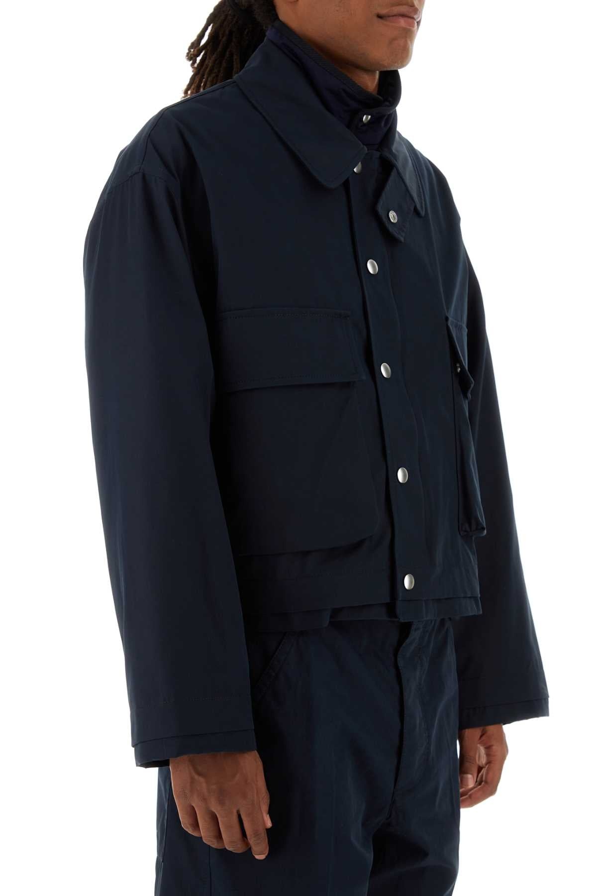 Bottega Veneta Men Dark Blue Twill Jacket - 3