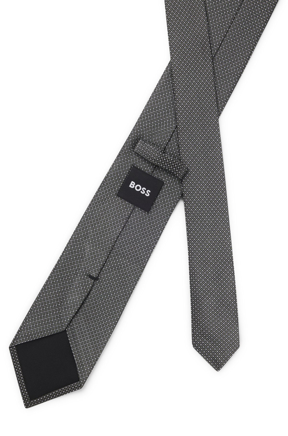 PURE-SILK TIE WITH MICRO PATTERN - 5