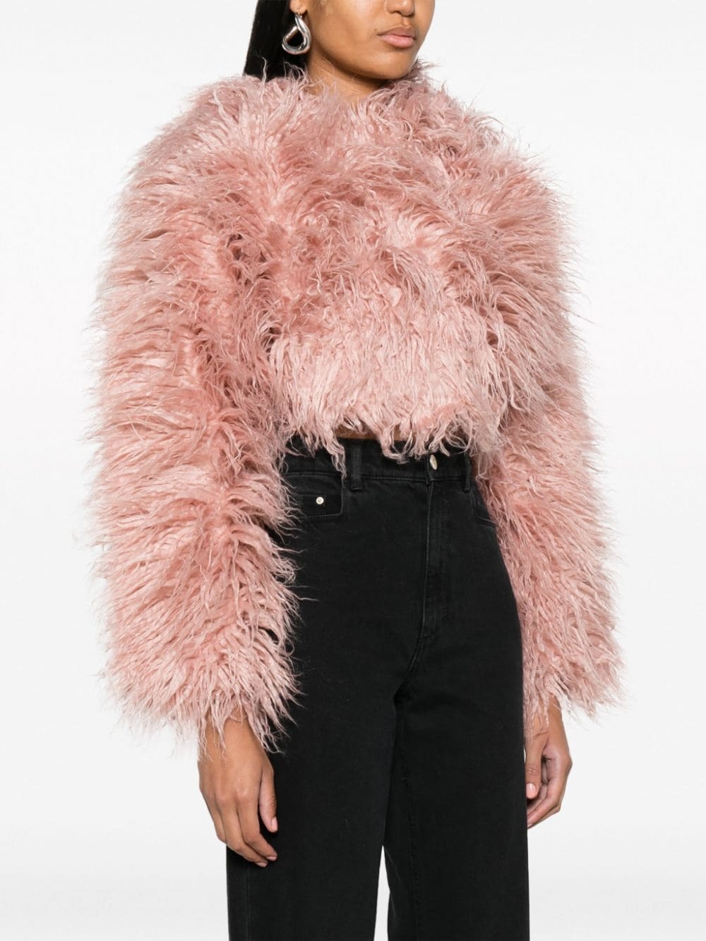 Adda shearling cropped jacket - 3