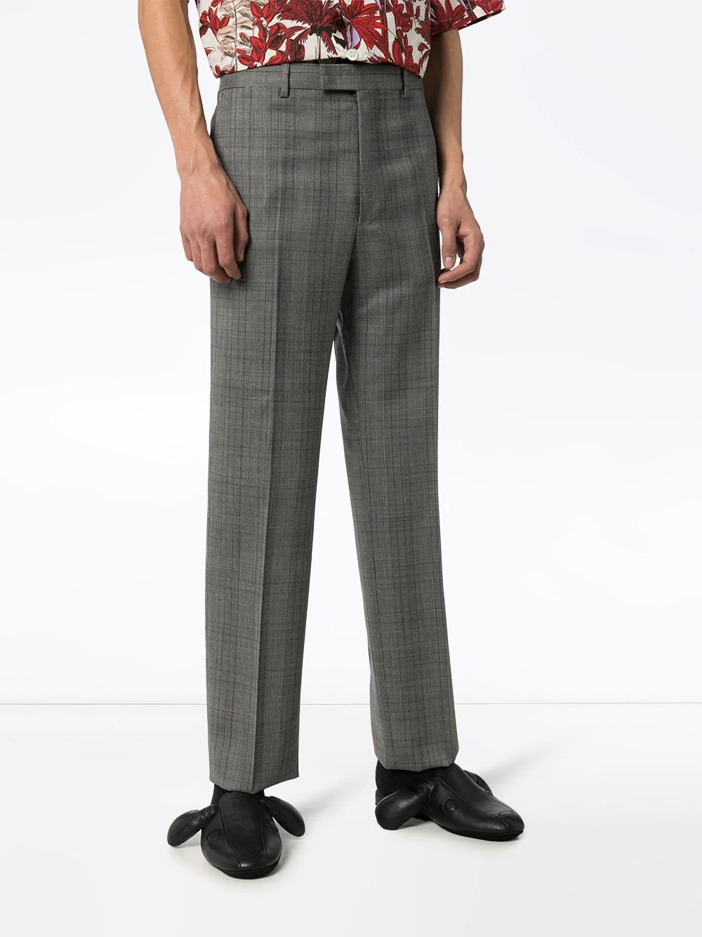 checked wool dinner suit - 6