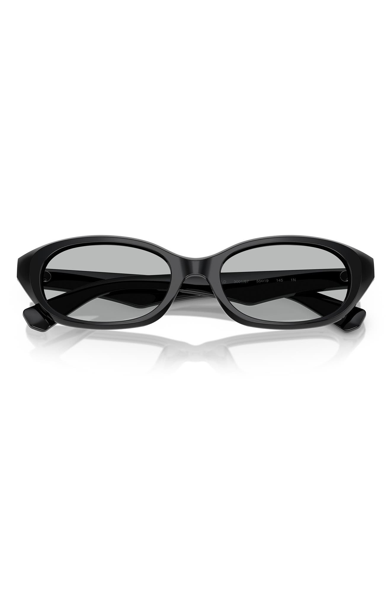 burberry 55mm Oval Sunglasses in Black at Nordstrom - 5