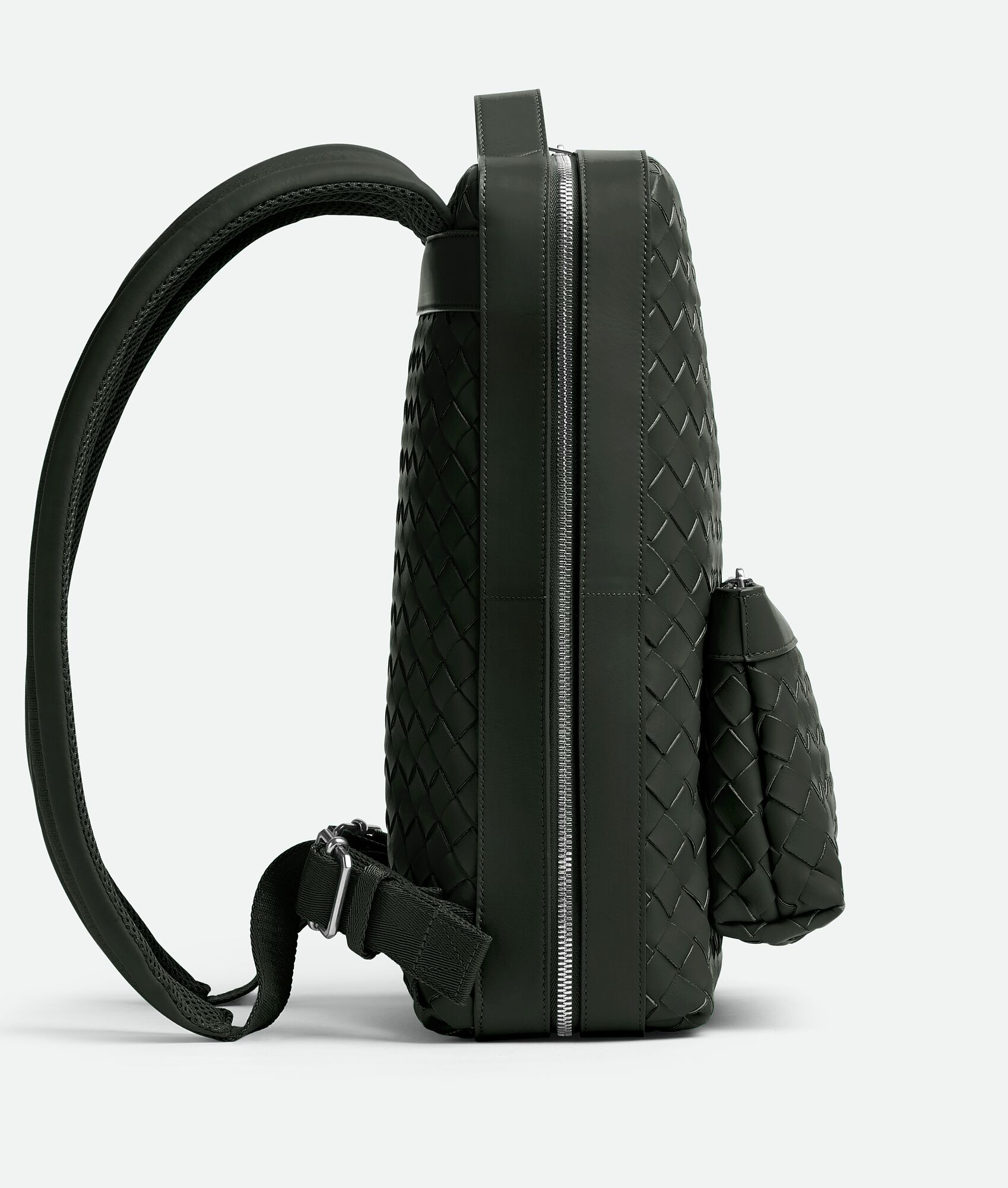 small classic intrecciato backpack - 2