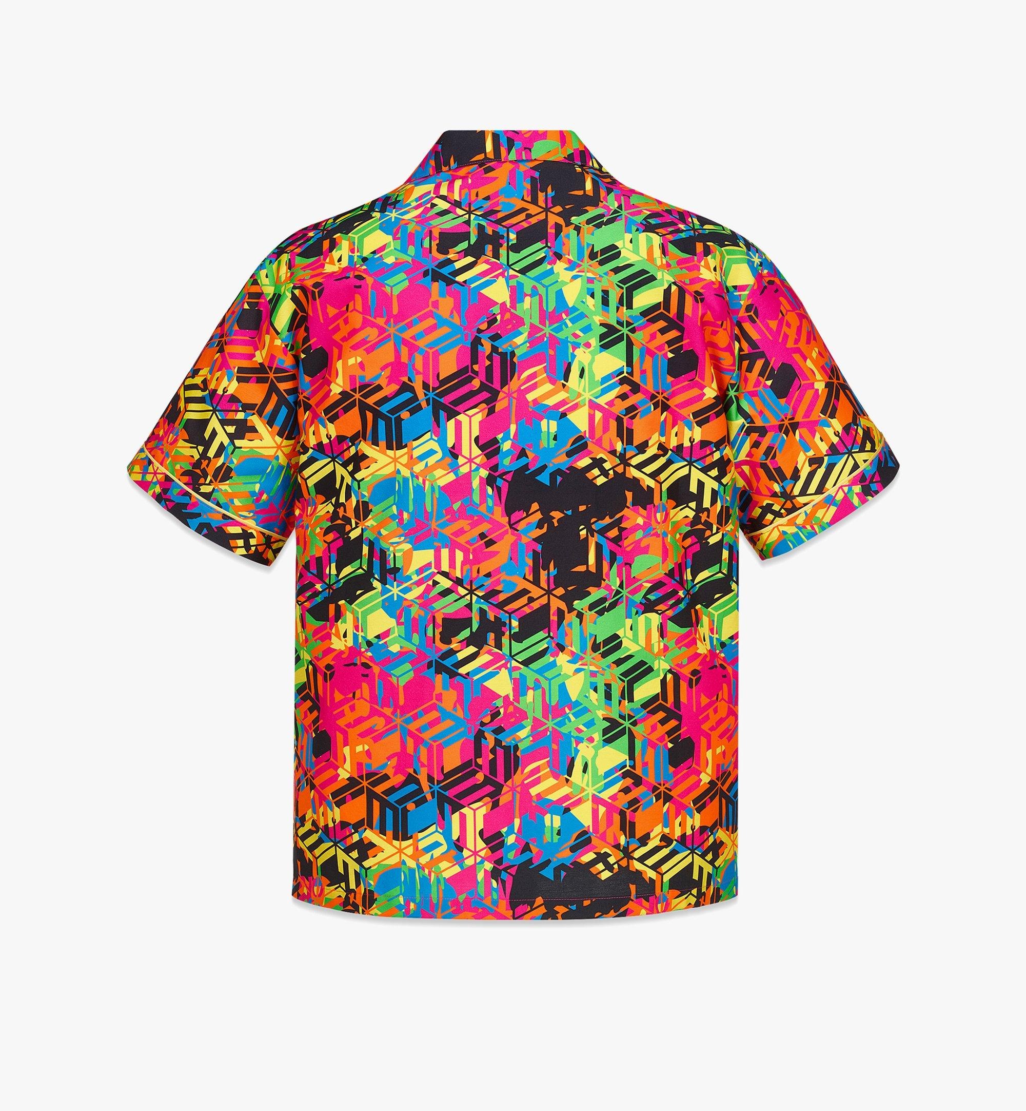 Men’s Cubic Camouflage Monogram Print Shirt - 3